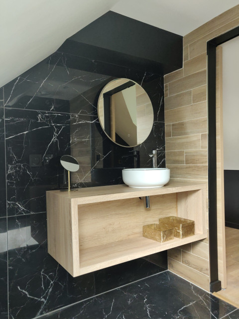 Gite de Luxe contemporary-badrum