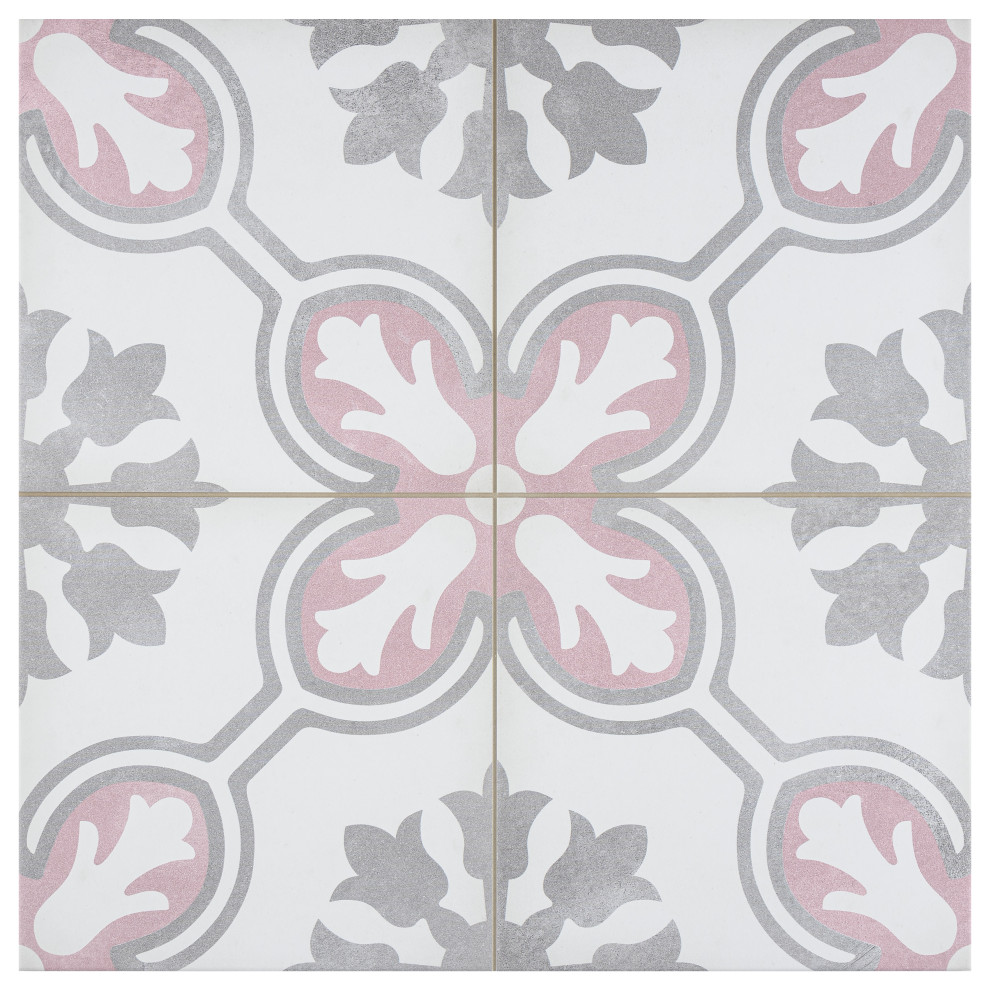 Amberley Orchid Porcelain Floor and Wall Tile Sample Contemporary