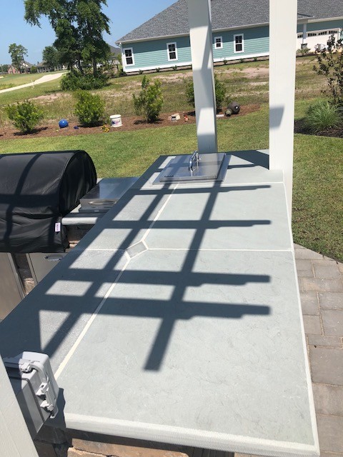 Custom cut Bluestone Countertop