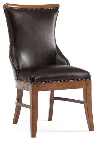 Caracole "River Run Sculptured Upholstered Side Chair"