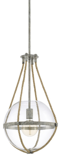 Capital Lighting 327413 Beaufort 1 Light 13"W Pendant - Mystic Sand