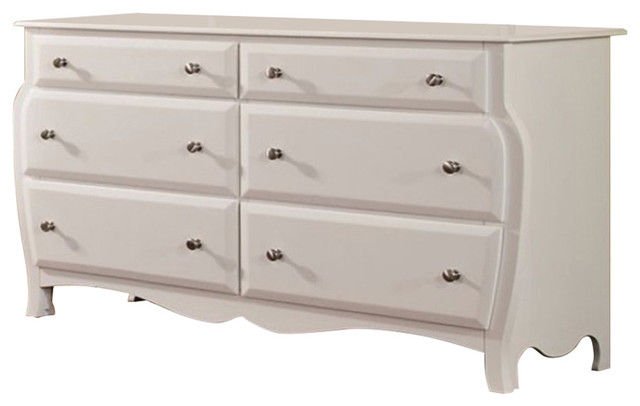 Fascinating Cottage Style Wooden Dresser For Kids White