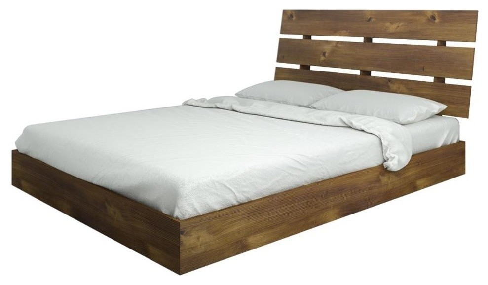 61 25 In Eco Friendly Bed Brown Transitional Platform Beds 61 25 In Eco Friendly Bed Brown