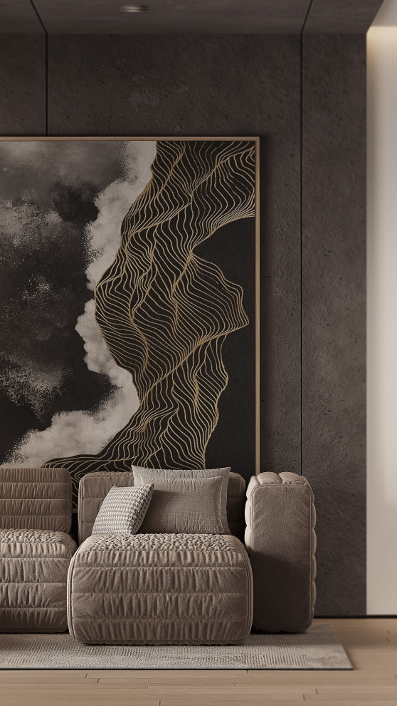 Шикарная кухня-гостиная в ЖК Clever Park