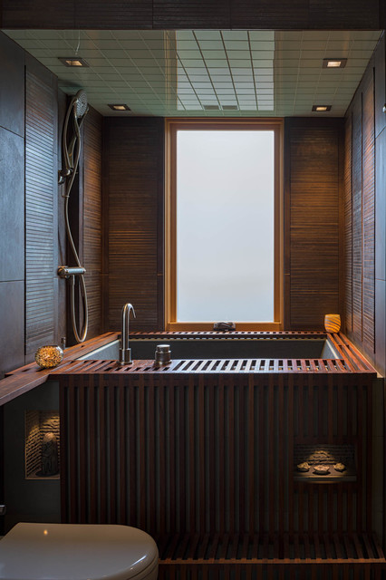 Example of a minimalist home design design in Seattle