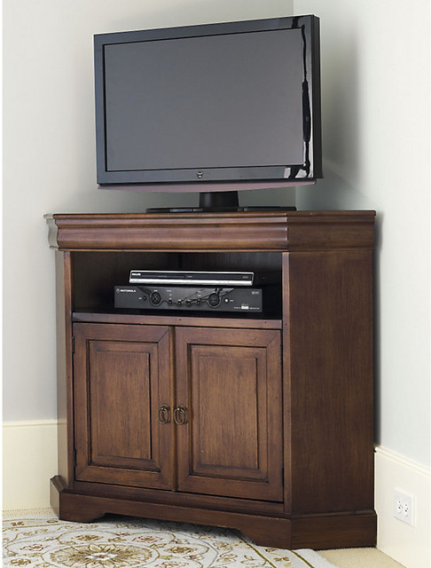 Angullo Corner Media Cabinet White Traditional Storage Angullo Corner Media Cabinet White