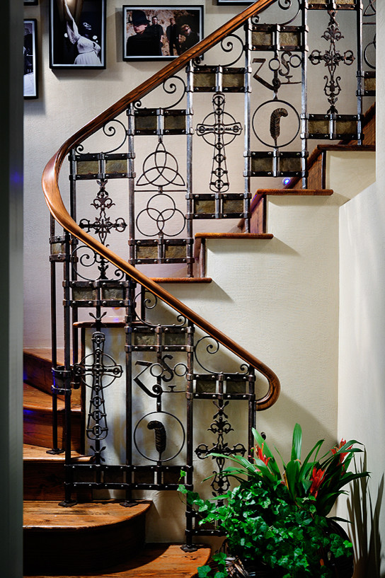 Design ideas for an eclectic staircase in Miami.