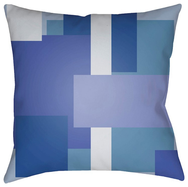Modern by Surya Pillow, Sky Blue/Pale Blue/Blue, 20' x 20