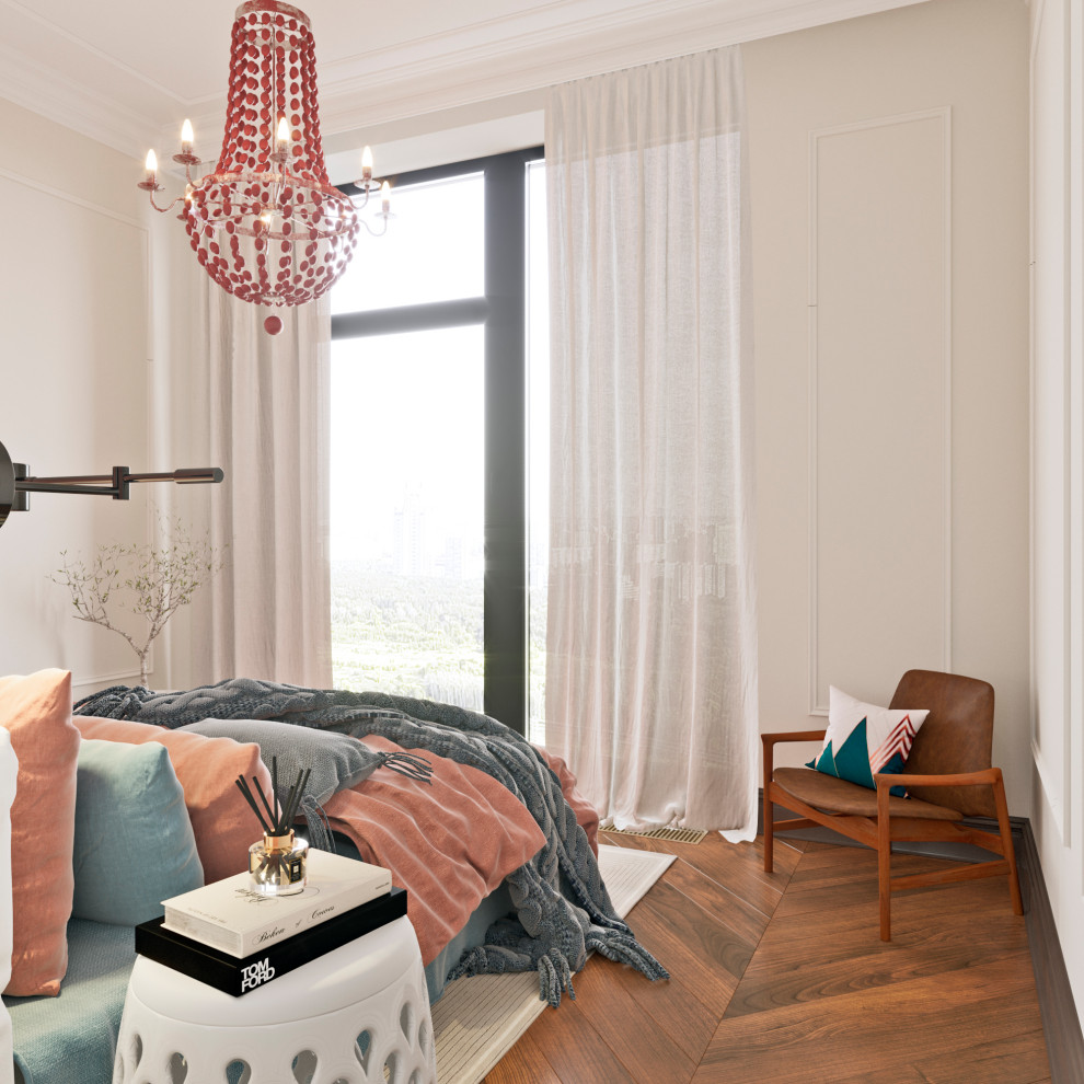 Нежная и воздушная спальня для девушки