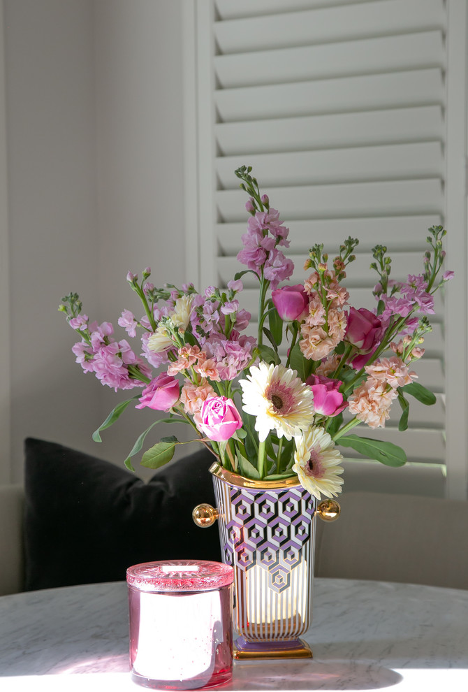 Inspiration for a transitional dining room remodel in Houston