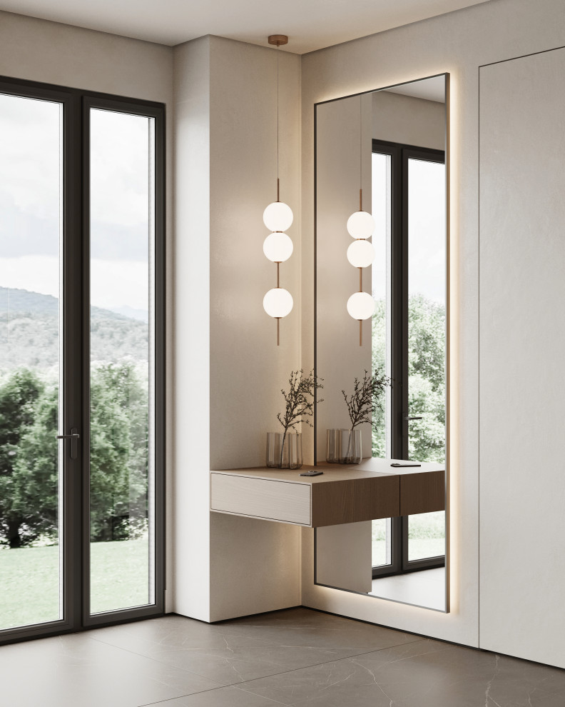 Коттедж (240 кв). Прихожая + гардеробная