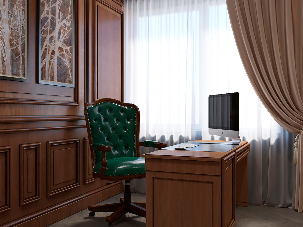 Интерьер кабинета в з.п. Бавария от Унистрой