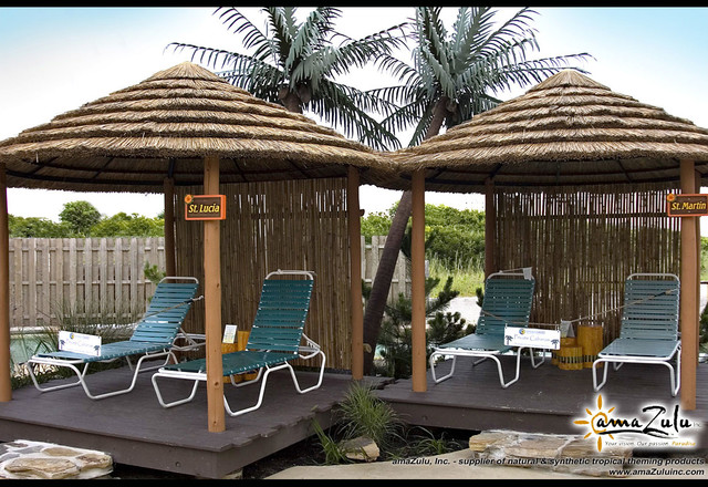 Natural Reed Thatch Umbrella - Outdoor seating