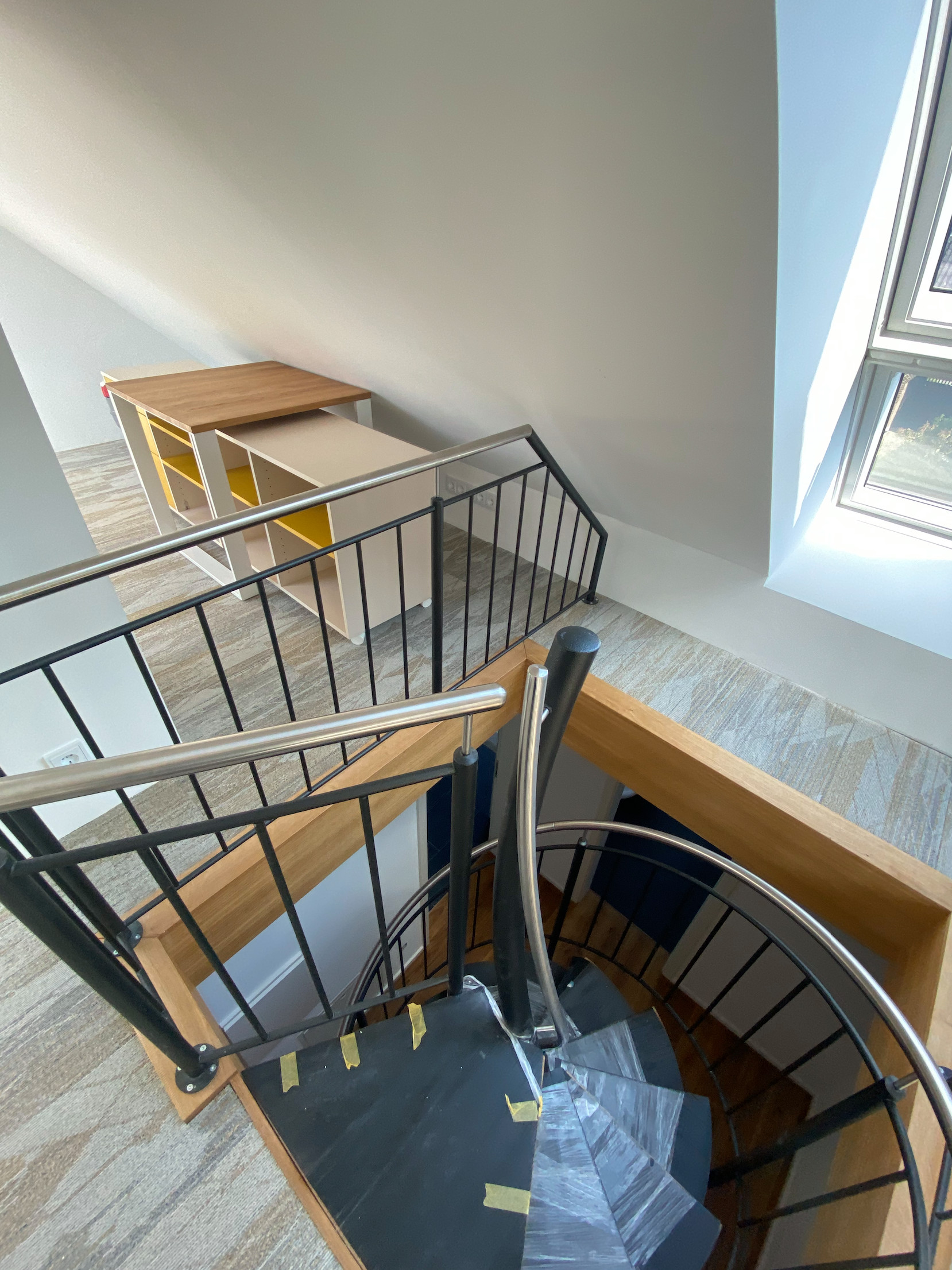 Dachumbau mit Wendeltreppe