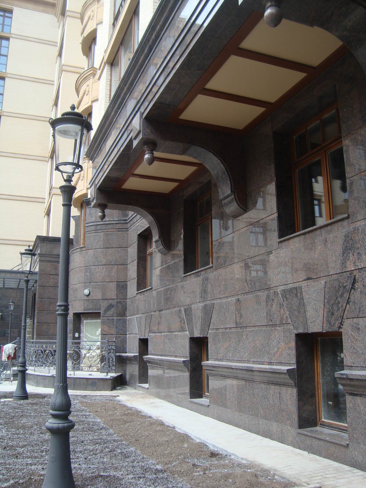 Фасад ЖК "Остоженка Парк Палас"