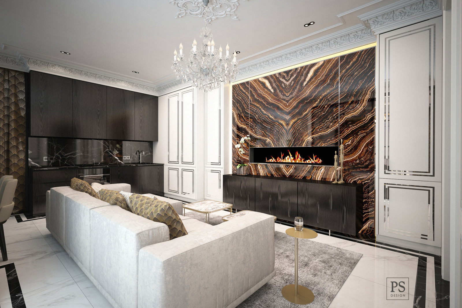 Интерьер квартиры в ЖК Бристоль