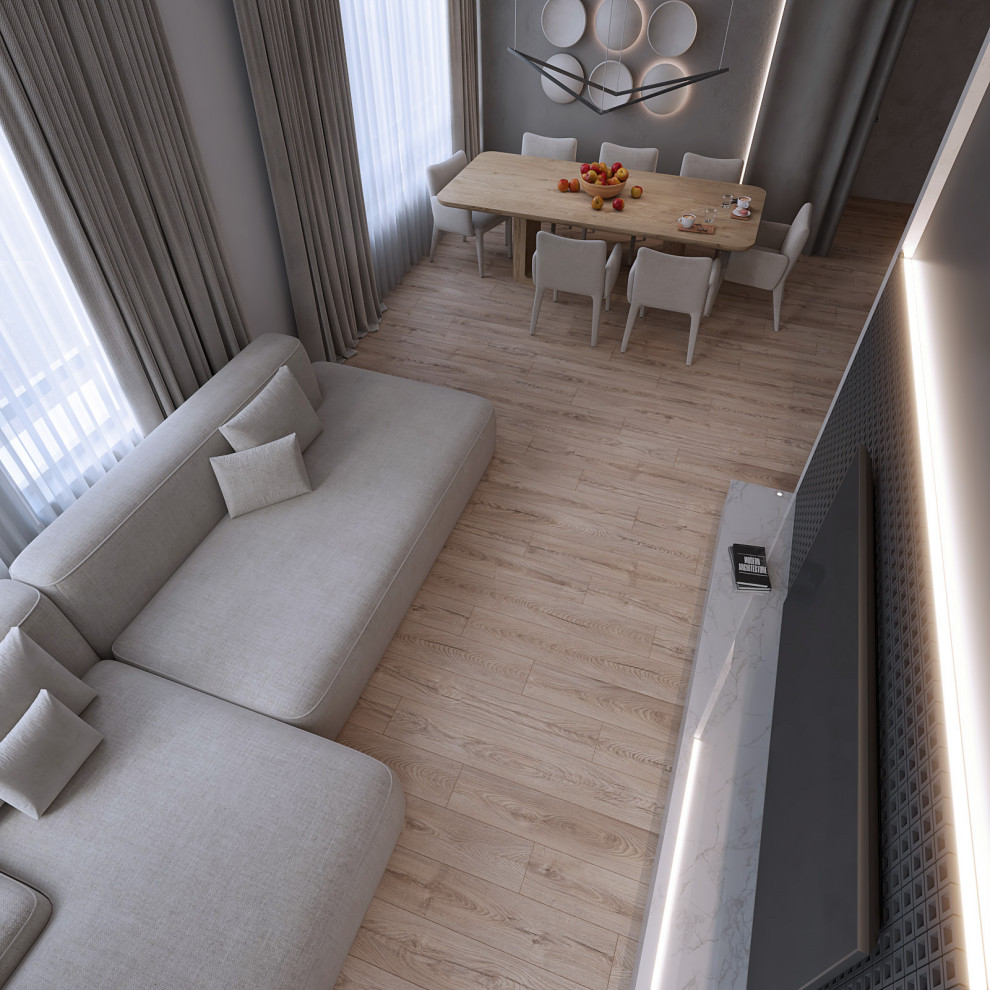 Современная эклектика: 3-комнатная квартира 93 м2