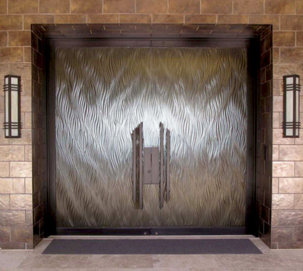 Double Entry Doors - Contemporary - San Diego - by Cast Glass Images ...