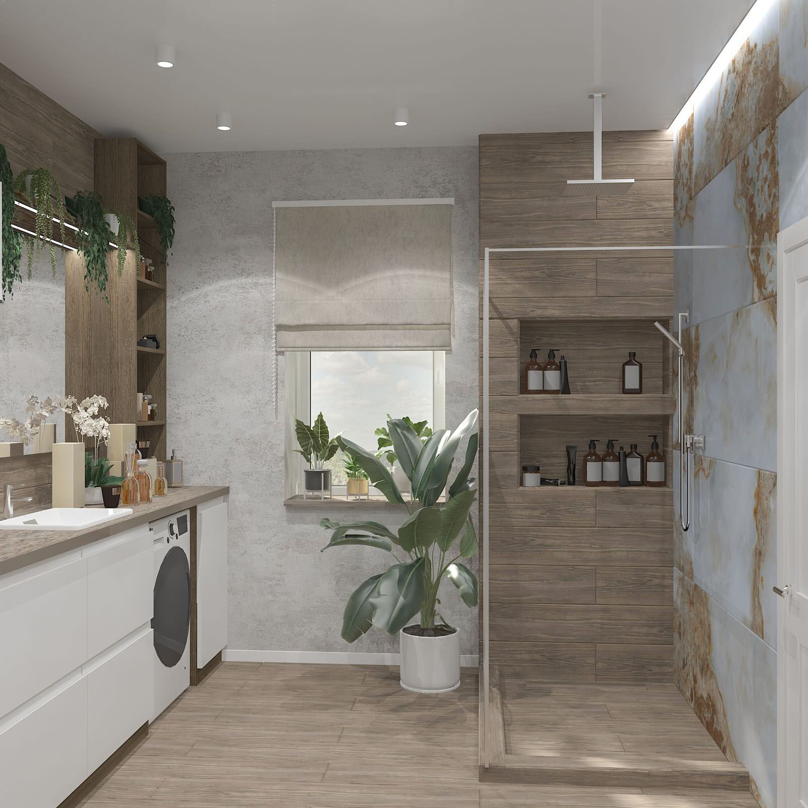 Душевая комната в частном доме