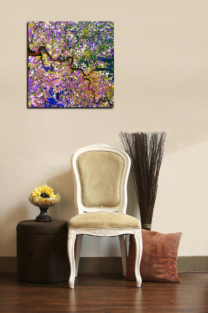 Quadro Giclée The Burning - Darren White - Tela Artistica 66x40 Cm - Paesaggio Canyon Antelope In Arizona - Stampa D'Autore