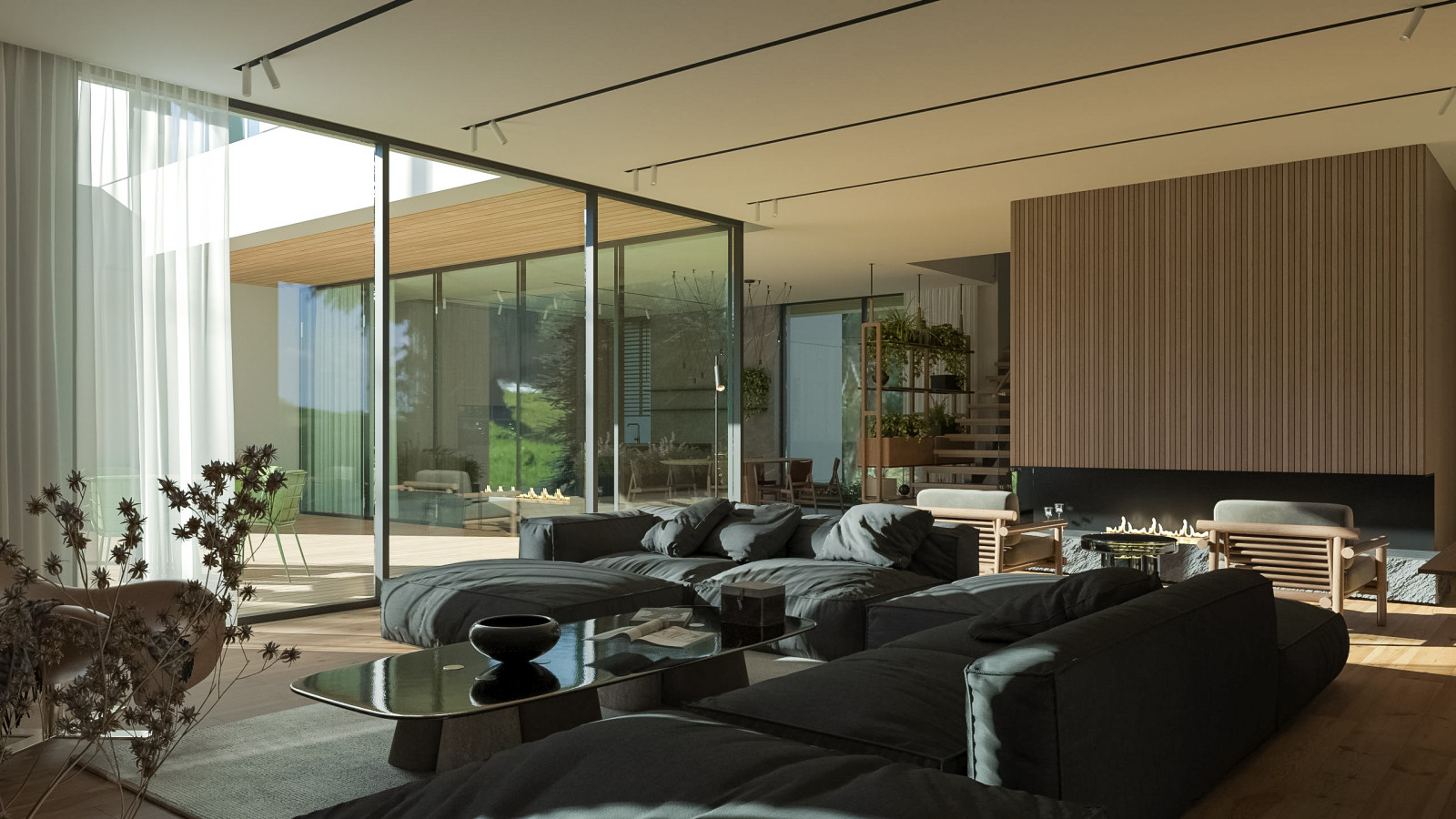 Интерьер загородного дома в загородном посёлке "Оберег".