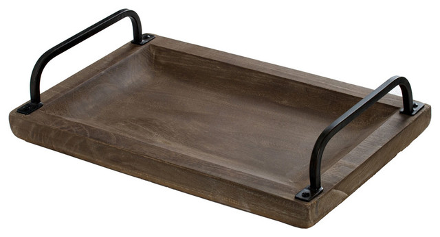 wooden tray with sides