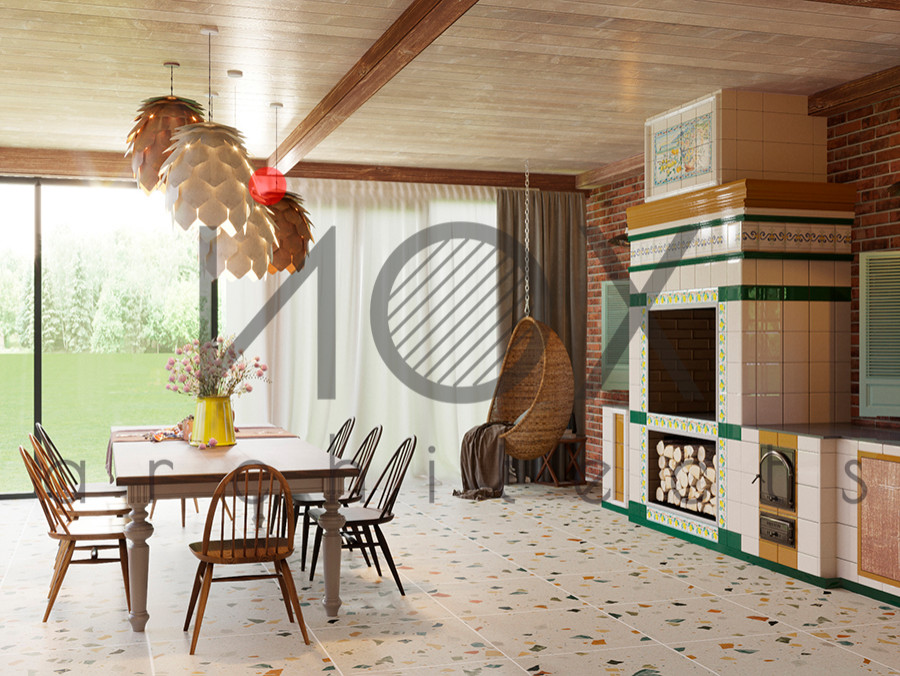 барбекю-комплекс в изразце