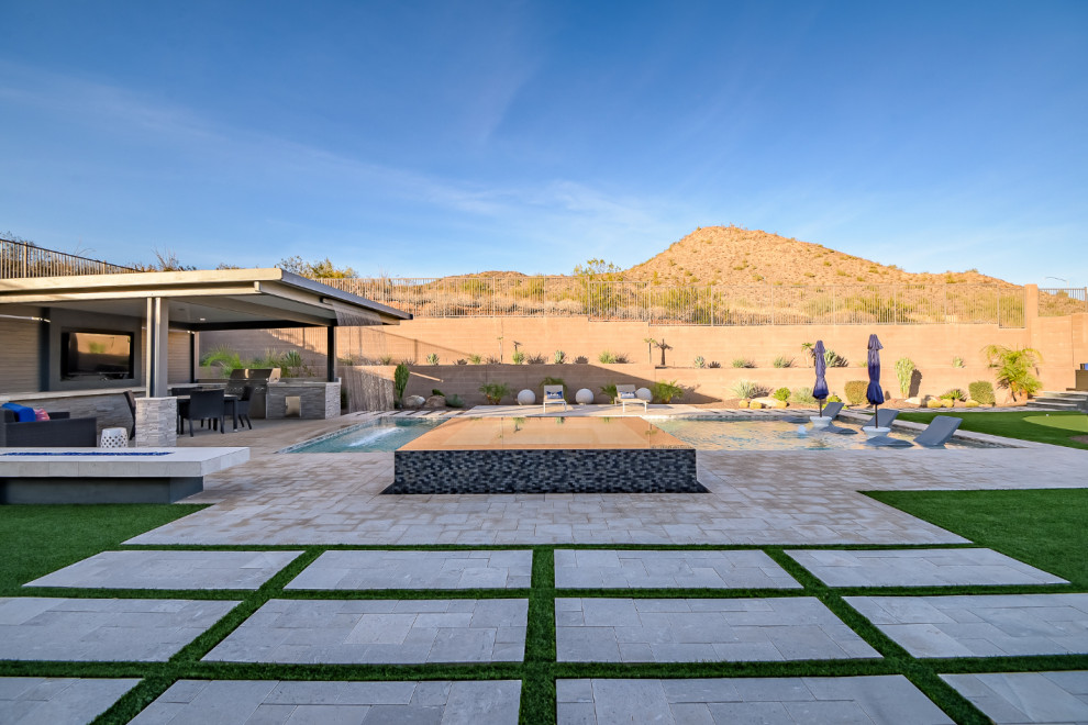 Steele - Modern - Pool - Phoenix - by Straight Line Landscape