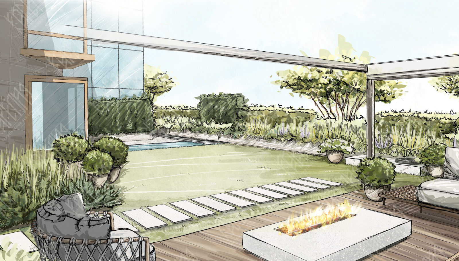 Зона отдыха у огна