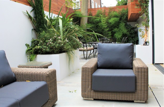 Central London Small Courtyard contemporary-garden