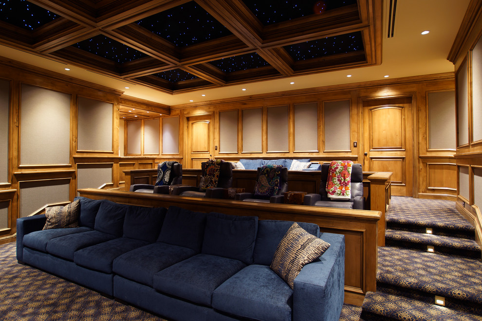 Parker, CO Home Theater Transitional Home Theater Denver by