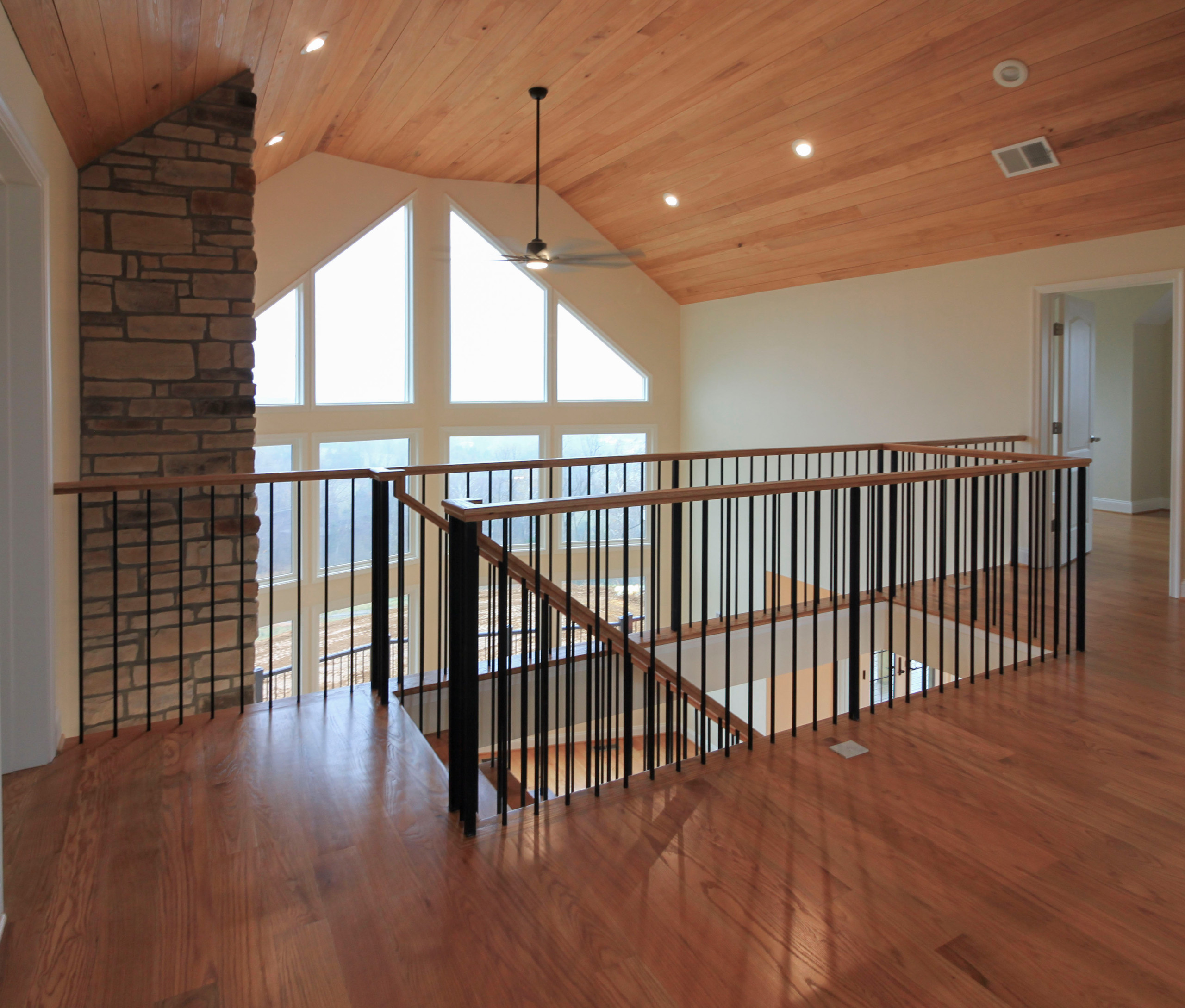 97_Airy Straight-Floating Staircase in Transitional-Mountain Home, Luray, VA 228