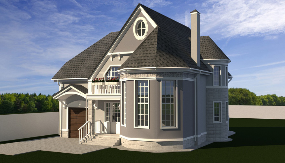 Реконструкция фасада в п. Евразия, г. Екатеринбург