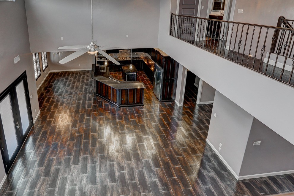 Inspiration for a transitional entryway remodel in Austin