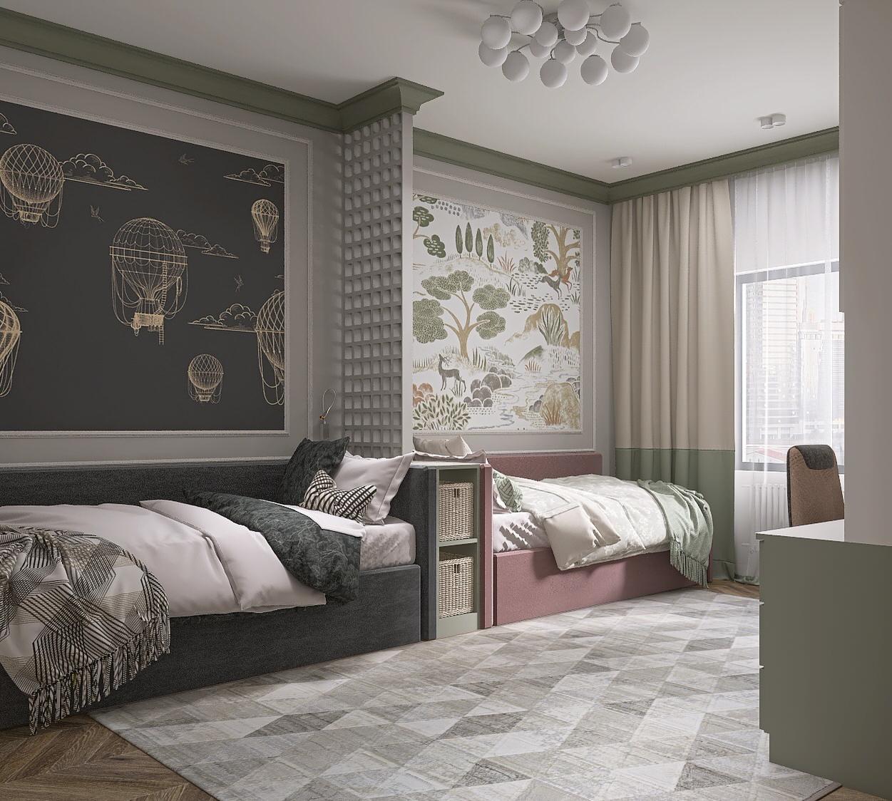 3-х комнатная квартира в неоклассическом стиле