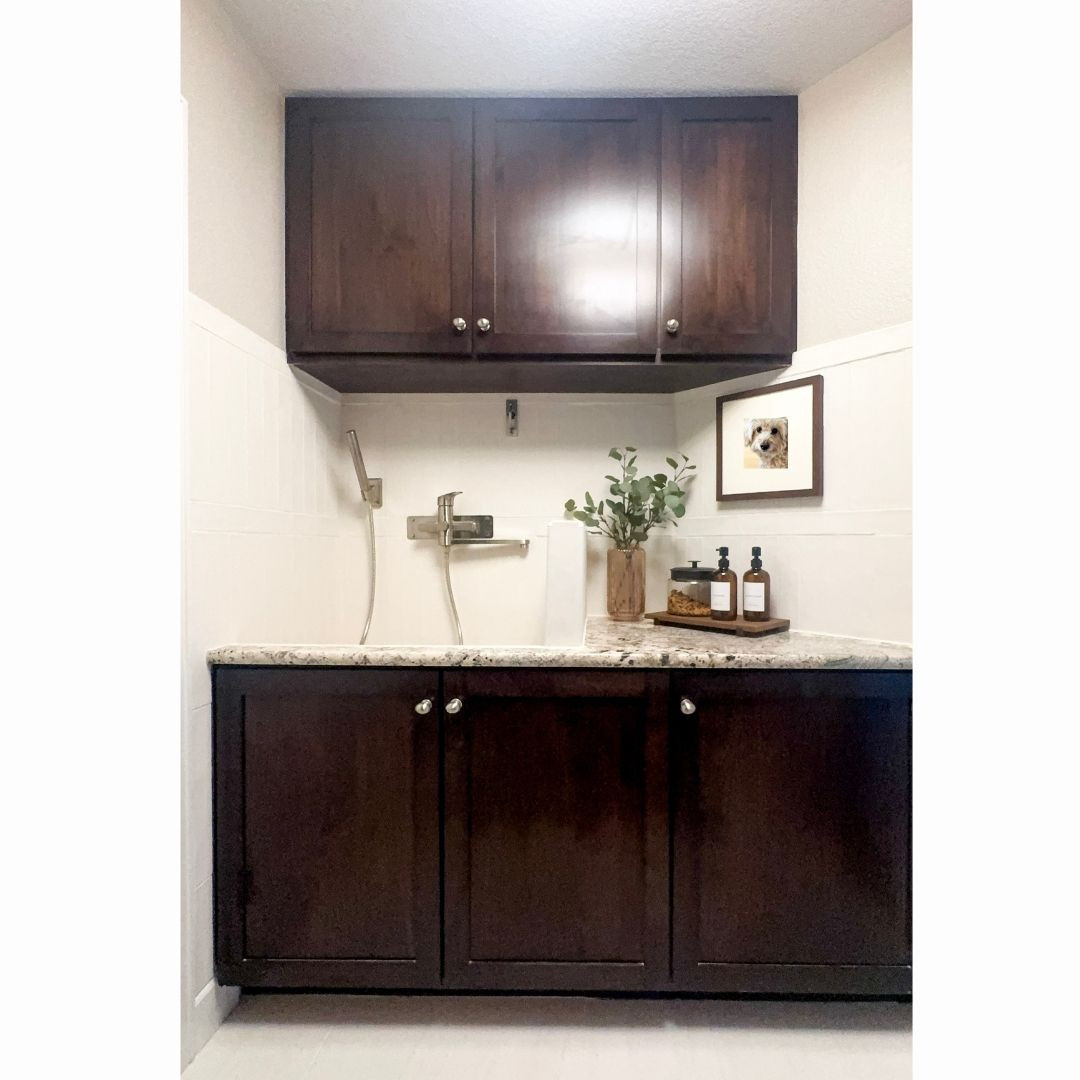 Discover how CJ Designs Denver transformed a cluttered mudroom into a bright and functional puppy spa. This renovation maximized storage, improved organization, and created a warm, welcoming space for