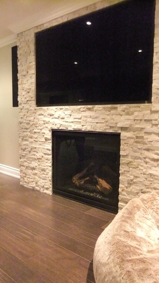 Contemporary basement in Toronto.