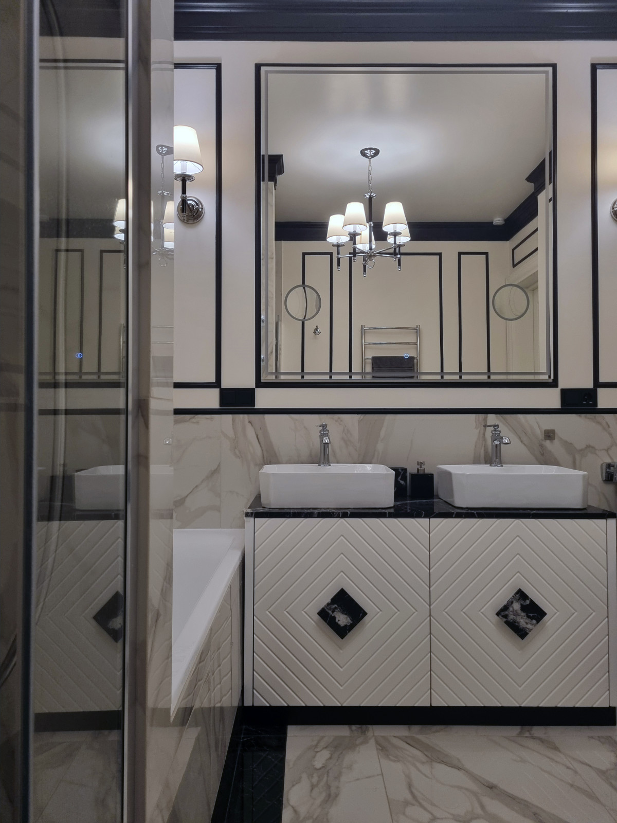 Редизайн санузла в стиле современной классики