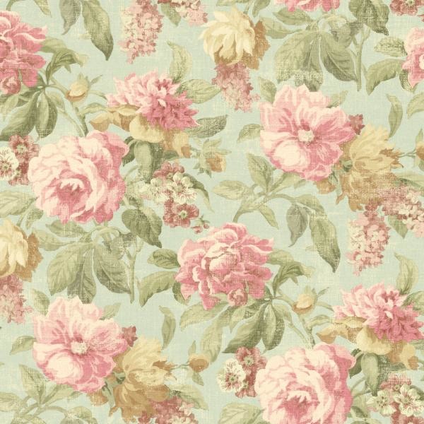 Roseli Pink Botanical Floral - Modern - Wallpaper - by Wallpaper Warehouse