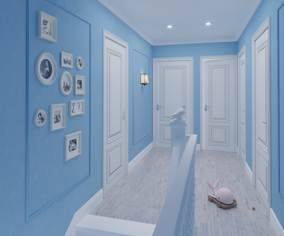 дизайн-проект 2-го этажа дома во Франции