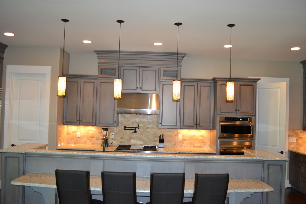 Gray Stained Cabinets, With Black Glaze - Richmond - by Elite Kitchen ...