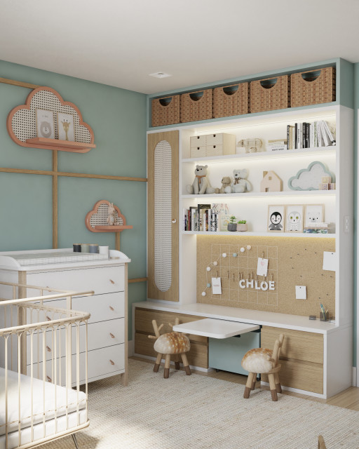 Chloe's Nursery Room scandinavian-nursery