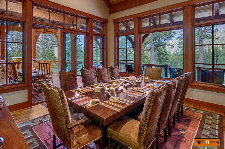 Photo of a country dining room in Sacramento.
