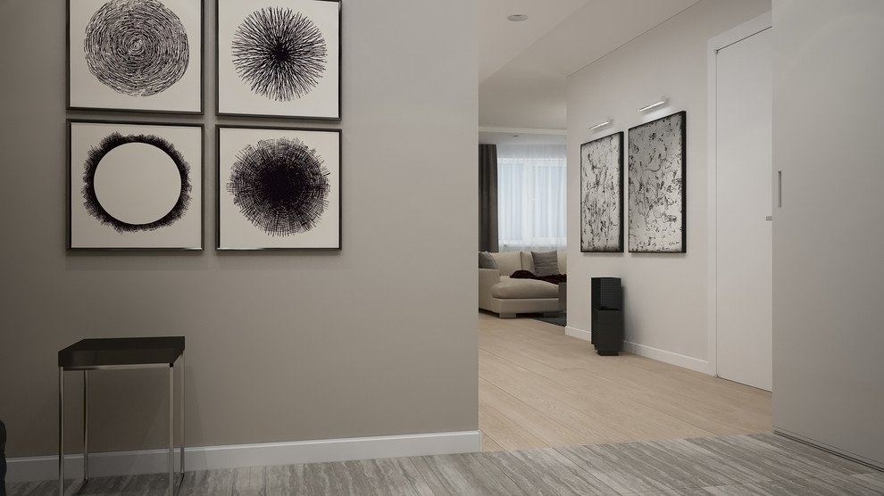 Квартира в спокойных тонах.