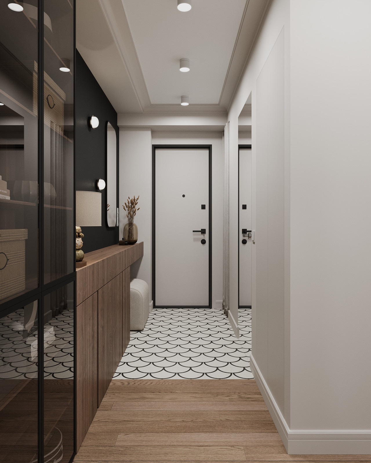 Современная классика в двухкомнатной квартире