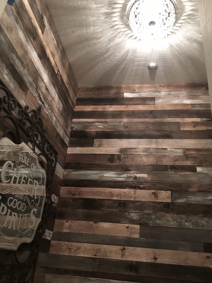 Design ideas for a rustic staircase in San Diego.
