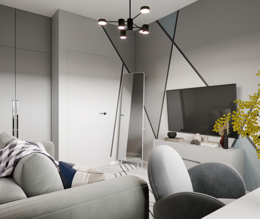 Дизайн интерьера в серых тонах