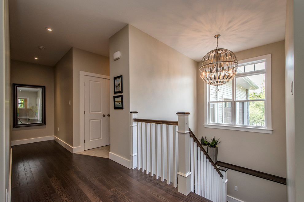 Staircase - large transitional u-shaped staircase idea