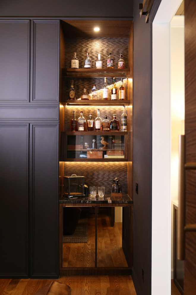 Whiskey Room - Transitional - Home Bar - Other - by Upside Interiors ...
