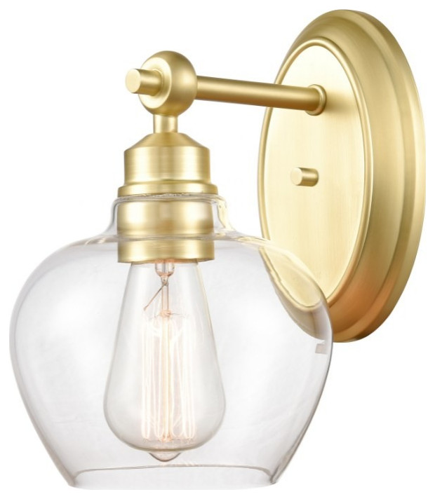 Innovations Lighting 438-1W-SB-CL-LED Amina Bath Vanity Light